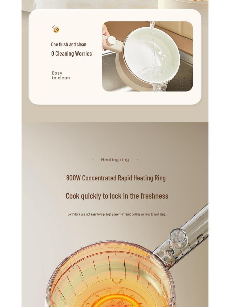 Little Bear Multifunctional Electric Hot Pot: Steaming and Cooking All-in-One for Dormitory and Home Use