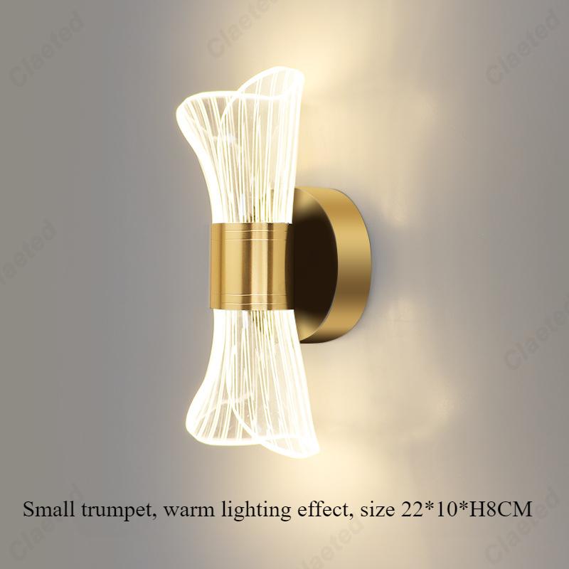 LED Acrylic Wall Lamp Indoor Lighting Home Decoration Bedroom Living Room Study Room Corridor Background Decoration Wall Lamp