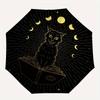 Mystical Moonlit Cat: Enchanted Book IllustrationUmbrella, Portable 3-Fold Umbrella for Men & Women,Christmas Gift ES121