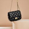 Mrs. Qiao Women's Bag New 2025 Genuine Leather Small Bag Quilted Chain Bag Fashionable Shoulder Bag Crossbody Bag