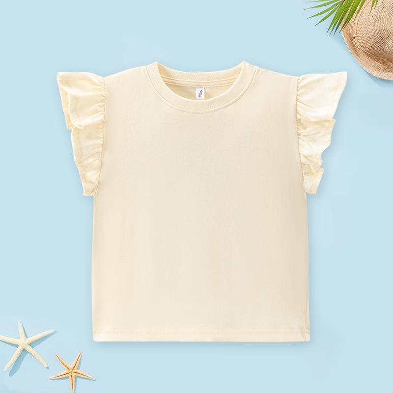 

Хлопковые топы с летающими рукавами для маленьких девочек и мальчиков, боди, одежда для загара 150