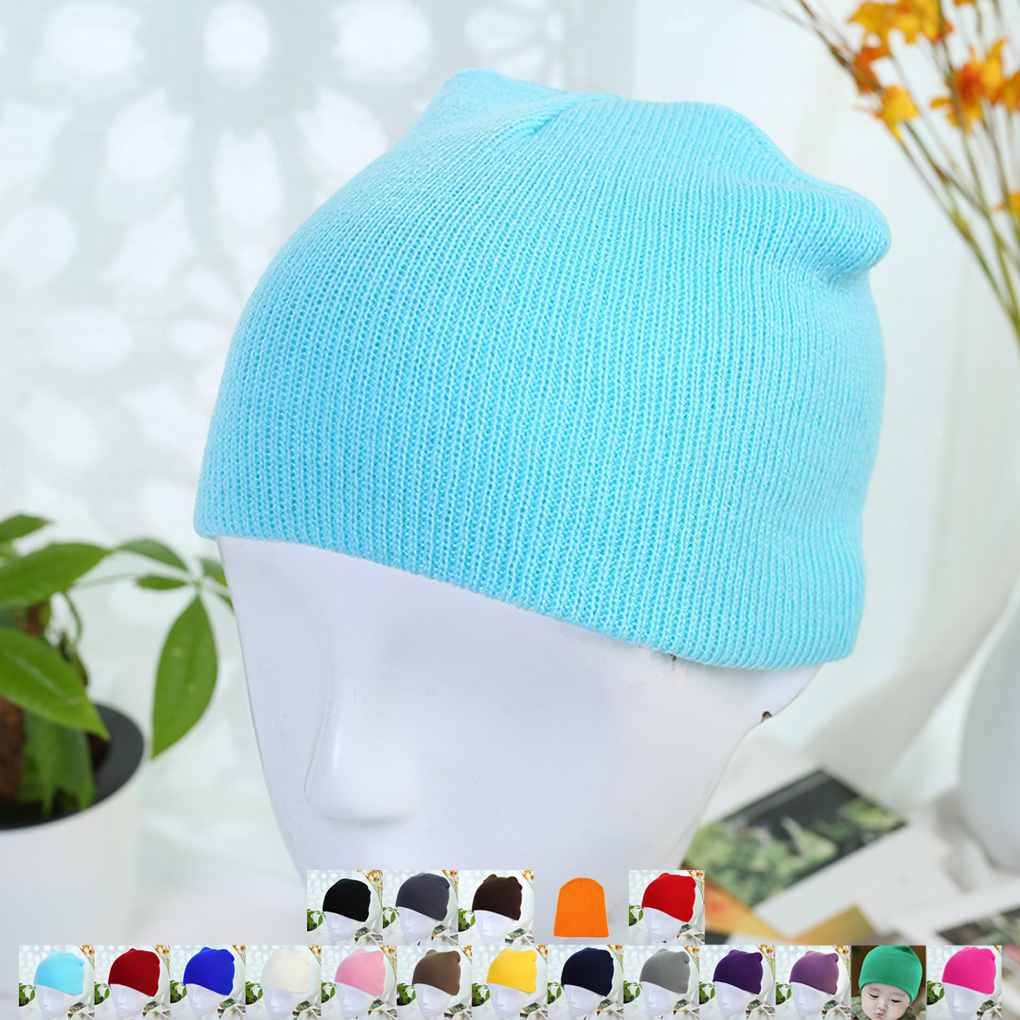 Newborn Baby Knitted Crochet Beanie Hat Boy Girl Winter Warm Kids Cap Toddler