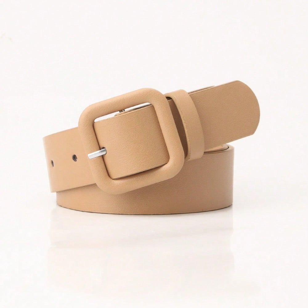 Simple And High-End Belt Women's Square Buckle Versatile Decorative Belt Fashionable And Elegant Belt Women