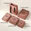 Magnetic Book-Style Jewelry Box with Soft Foam Lining Ring Earring Bracelet Flip-Top Storage Box Gift Jewelry Case Holder