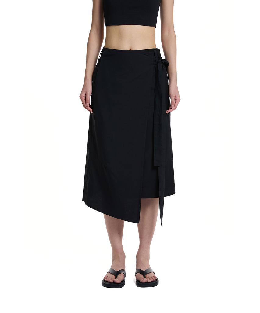 Trunk Project Belted Wrap Skirt_Black