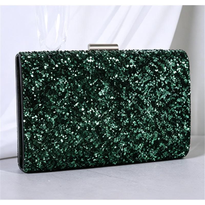 Glitter rhinestone Korean style simple high-end dinner bag hand-held one-shoulder cross-body bag for women banquet dress bag