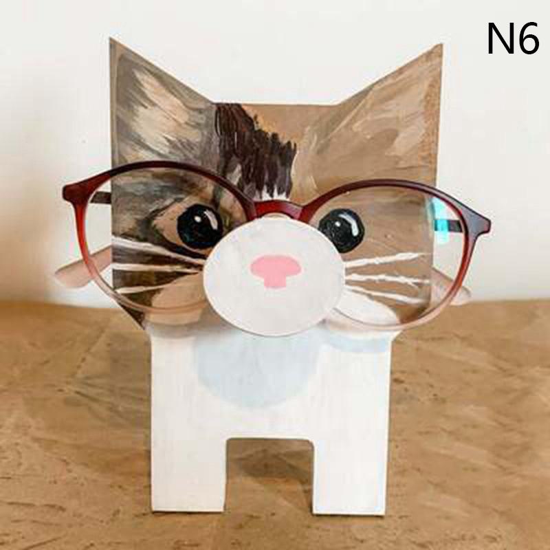 

Держатель для очков для собак корги, оправа для очков для щенков, рождественский подарок, милый деревянный орнамент для домашних животных, стойка для солнцезащитных очков, витрина для очков
