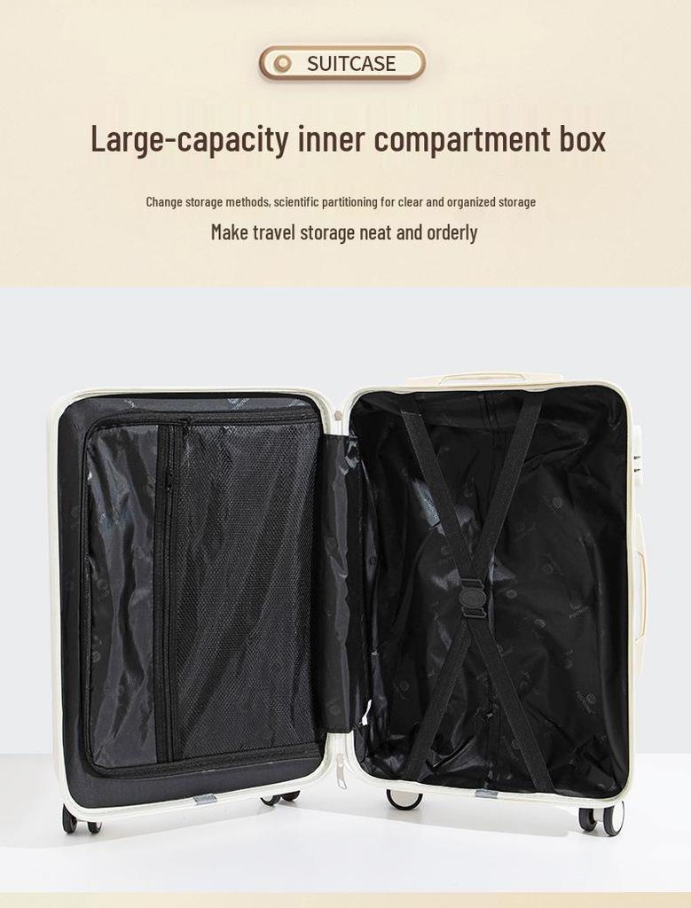20" Lightweight Wear-Resistant Trolley Case: Stylish, Durable, Thickened Travel Suitcase.