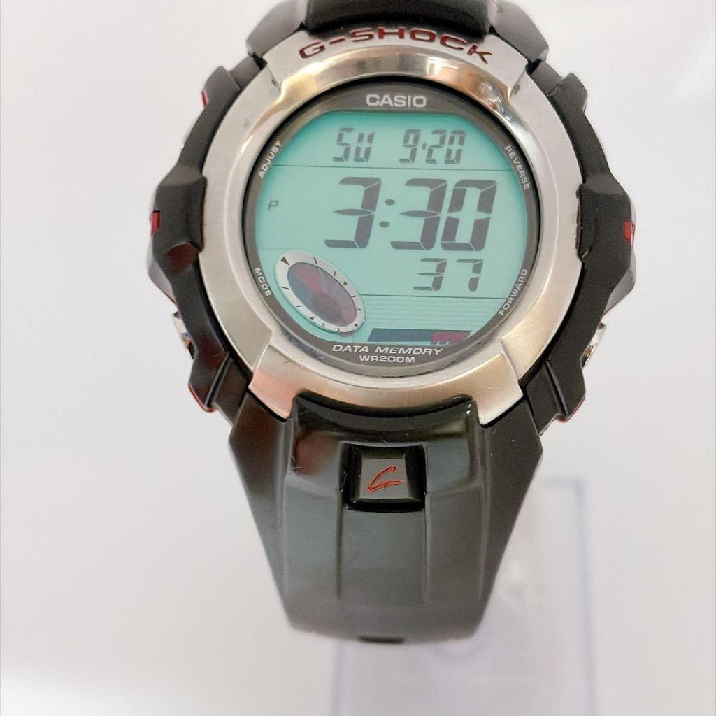 Used Rare New Battery Casio G-SHOCK Red x Black Men's Watch Y2K