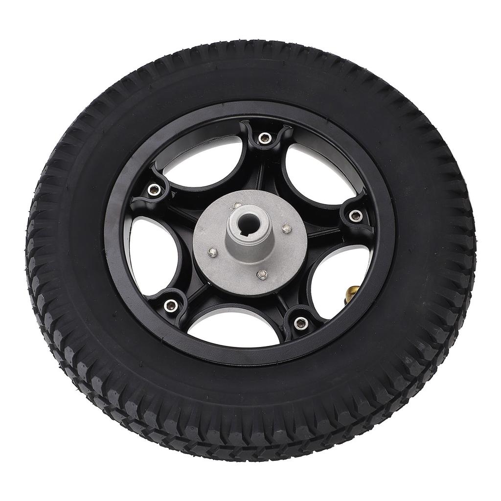 14 Inch Inflatable Wheel 17mm Mounting Hole 150KG Load Bearing 3.00-8 Connector Non Slip Rubber Wheel for Handcart