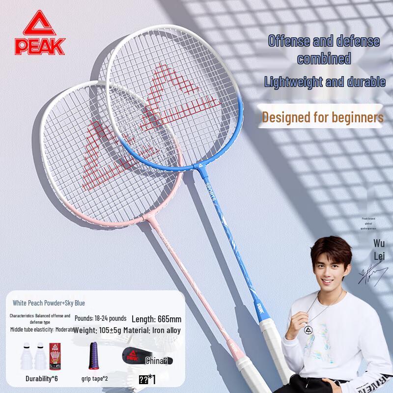 Peak Beginner Badminton Racket Set