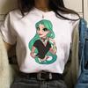 Punk Princess Printed Tshirt Cute   Pattern Tee Mermaid Ariel Kawaii Girls TShirt Summer Womens Tops Harajuku T Shirt