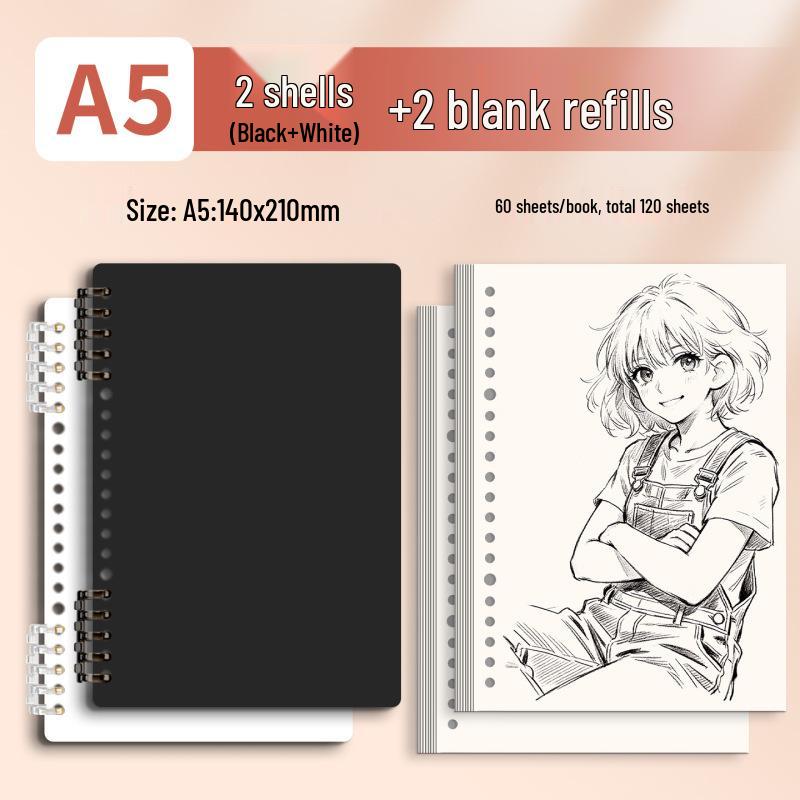 Morandi Detachable Student Sketchbook - Thick, Comfortable, Colorful Art Drawing Pad