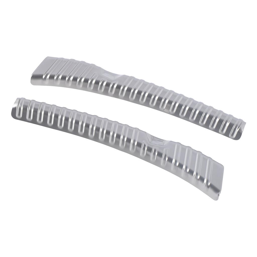 2Pcs Rear Trunk Sill Guard Cover Silver Stainless Steel Rear Trunk Edge Protector Replacement for Tesla Model 3
