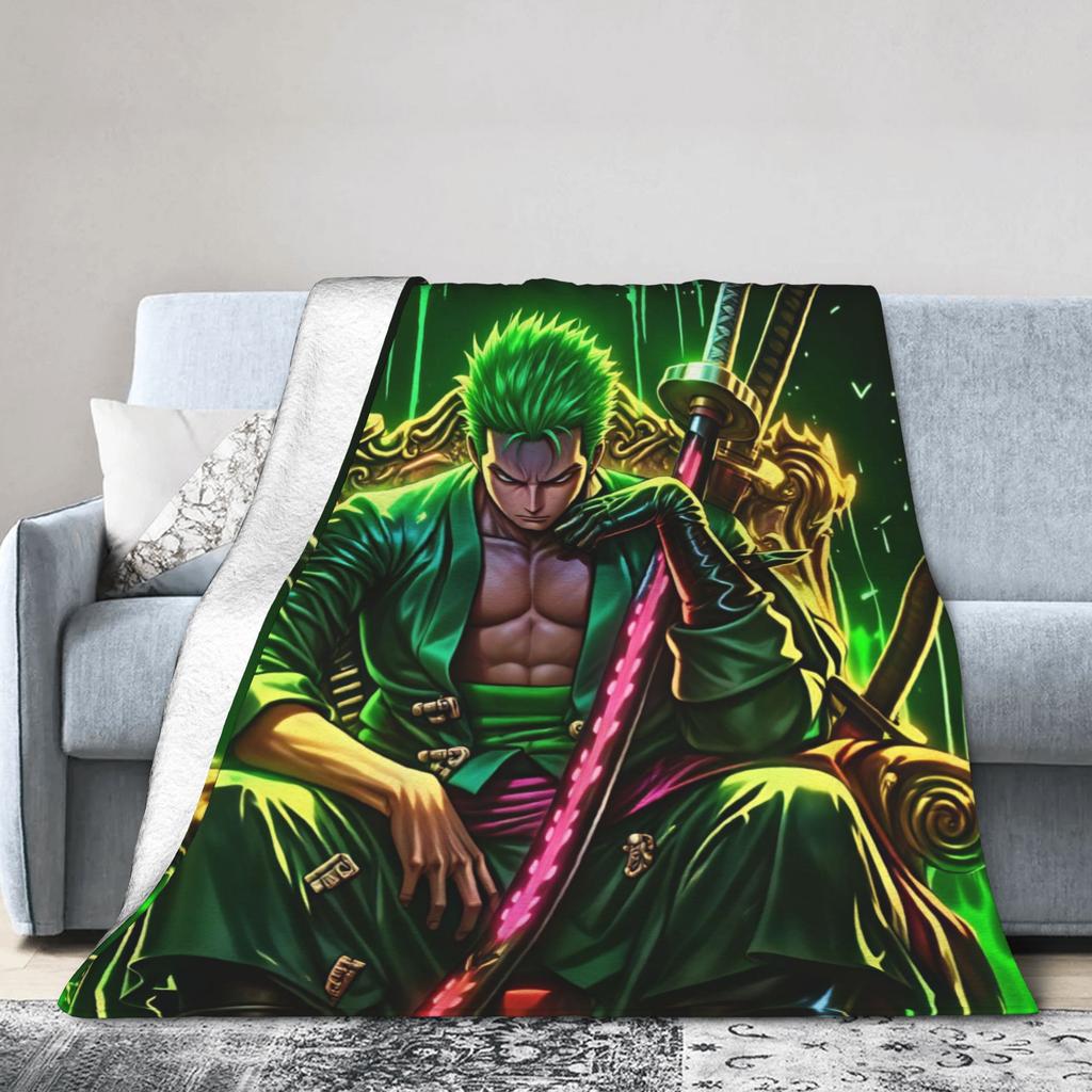 Zoros Vintage Tattoo Ornament Art Flannel Blanket Autumn Warm Throw Blanket for Kids Living Room Comfortable Sofa Bed Cover