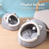 Cat Nest Bed Indoor Cat Cave Puppy Sleeping Bed Sleeping House  New Deep Sleep Comfort In Winter Cat Bed Cat Cozy Cave Nest