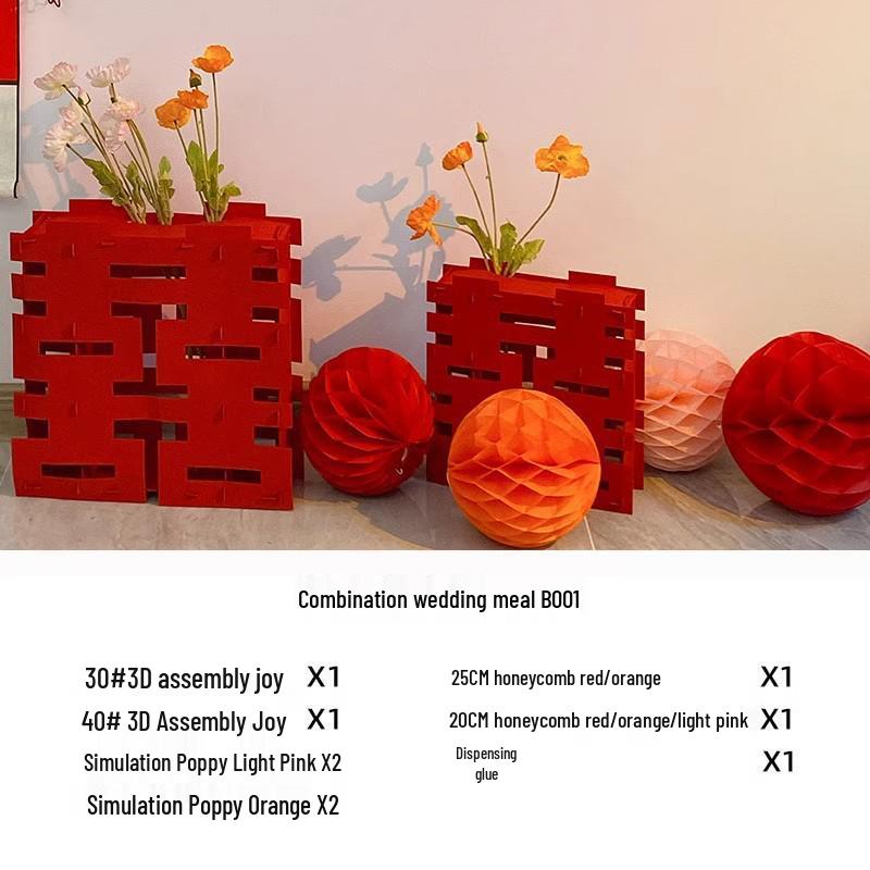 Romantic Wedding Aisle & Table Flower Arrangement: Floral Art Bouquet and Ornaments