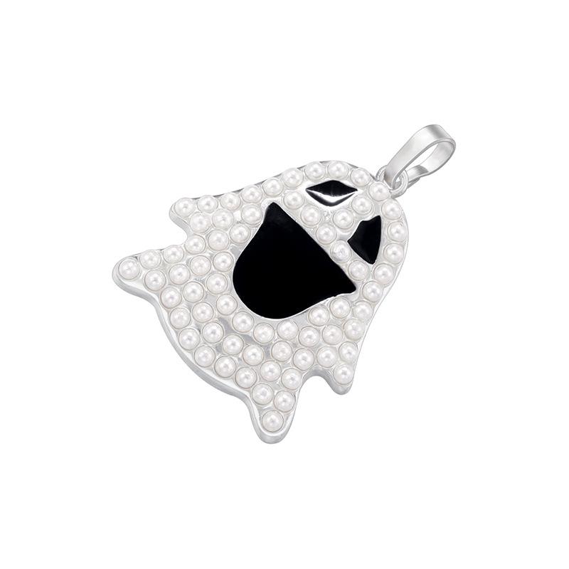 

Ghost Earrings Personality Fun Dripping Oil Ghost Face Elf Halloween Ornament Set Vd1620-563