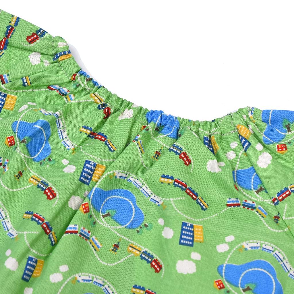 Kusguru Japan Smock Green 100cm Kids' KSM207-01