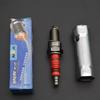 1PCS 10mm Motorcycle Iridium Spark Plug Three Jaw Three-Pole Energy-saving Spark Plug For A7TC D8TC 110 125 150 With Sleeve