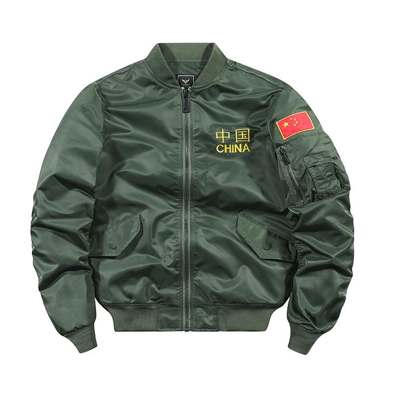 New Bomber Jacket Men's Embroidered Baseball Uniform Large Size Coat Work Jacket