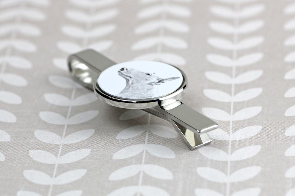 Bull Terrier, Bully - tie clip with a dog, personalized tie clip, a unique gift for a man from the Art-Dog brand