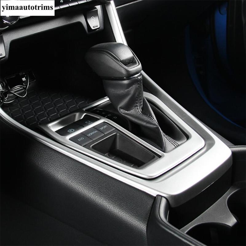 Central Control Gear Shift Panel Frame Decor Cover Trim For TOYOTA RAV4 RAV 4 XA50  - 2024 Carbon Fiber Accessories Interior
