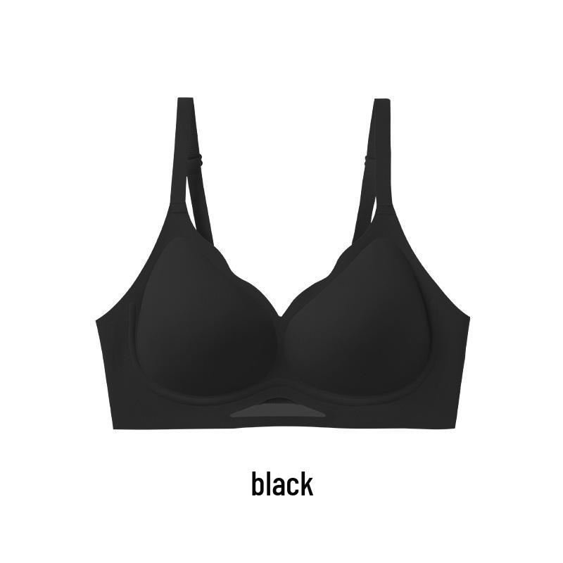 2025 New Style Red Wire-Free Bra: Seamless Underwear for Large Busts, Enhances Shape, Lifts, Controls Side Bulge, Anti-Sagging Effect