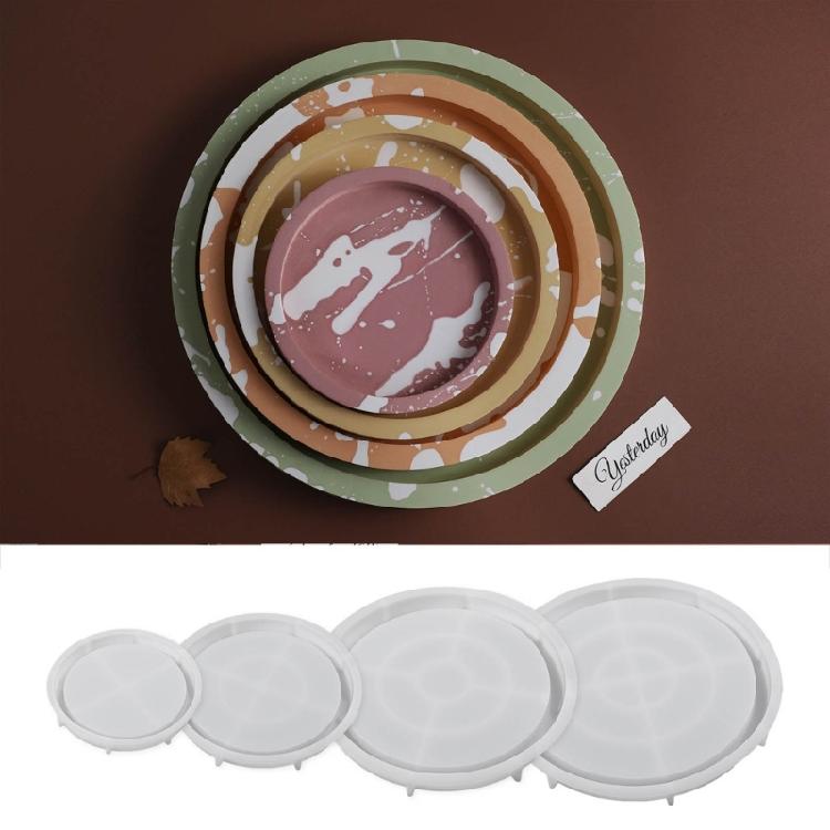 Dish Resin Epoxy Casting Moulds for Fruit Tray, Home Decorations Molds Tray Mold