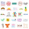 50 Inspirational Text-On-Video Cute Cartoon Inspirational Fairy Text Language Motto Diy Graffiti Stickers