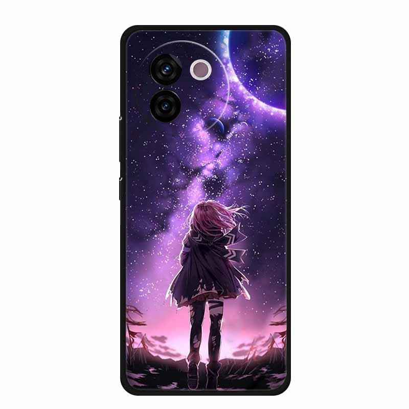 For Vivo V30e Case Popular Black Silicone Soft Back Cover Case For Vivo V30e Phone Case Cover V 30 e V 30e V30 e Coque Funda Bag