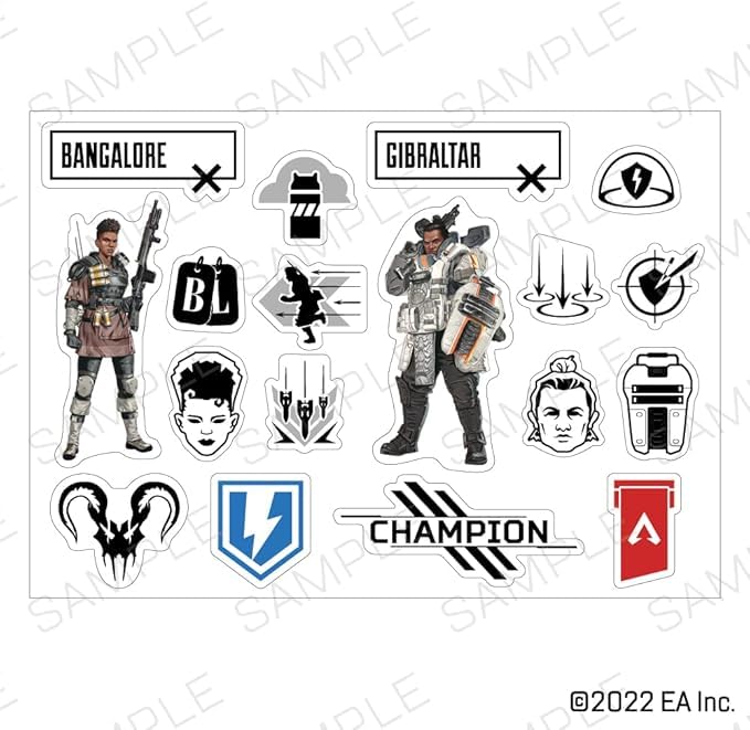 Apex Legends Decal Sticker Set of 3 B