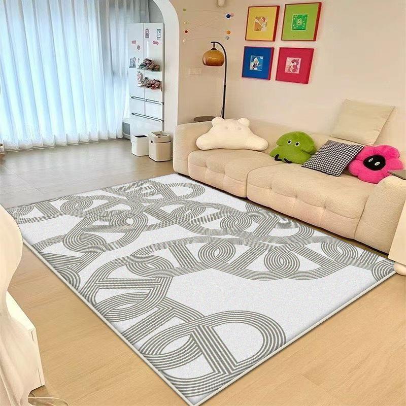 Modern Abstract Large Area Living Room Rugs Home Decoration Cute Style Bedroom Carpet Short Plush Non-slip Washable Floor Mats