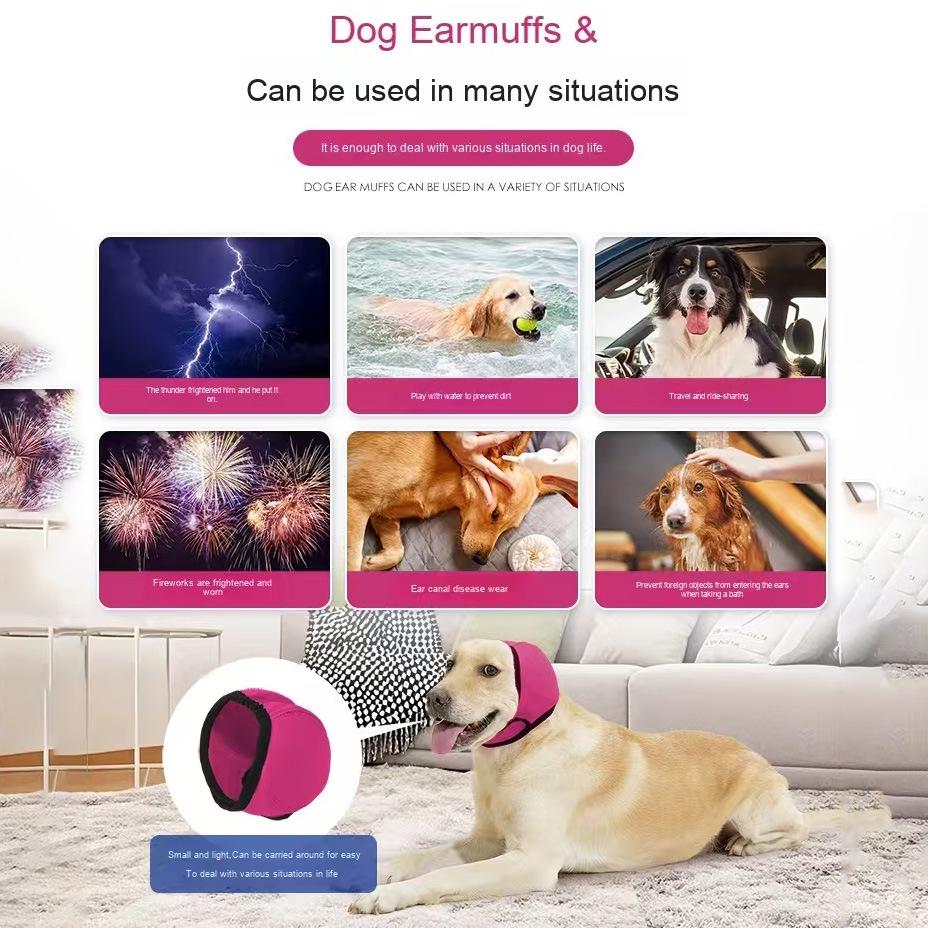 Psí chrániče uší: Kapuce odolná proti komárům, snižující hluk, uklidňující pro chladné počasí