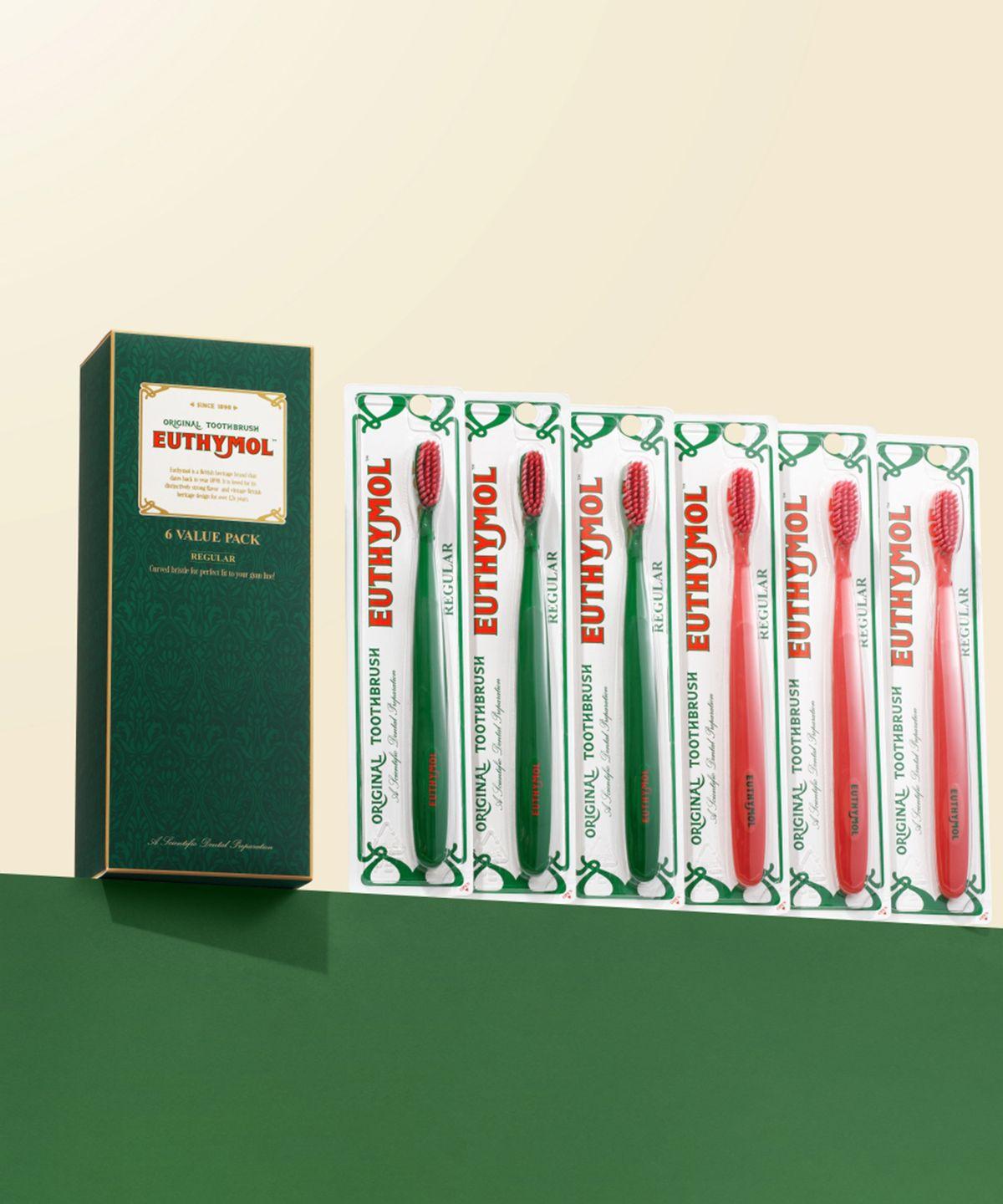 Royal Heritage Regular Fine Bristle Toothbrush 6-Pack Value Pack
