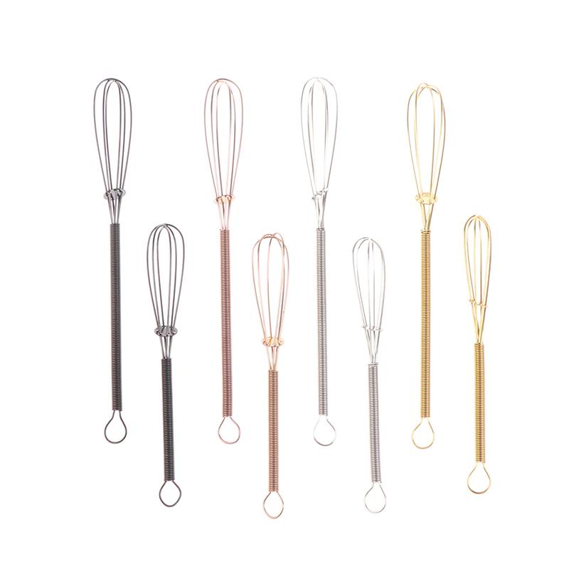 Mini Edelstahl Schneebesen Eierschläger Wisk Manuell Ballon Drahtschneebesen Milch Mischen