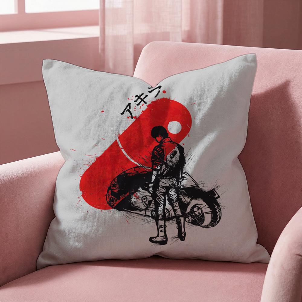 A-Akira ANIME Cushion Cover Multi-Scene Pillow Cover for Home & Car - Reversible, Soft & Durable for Daily Use
