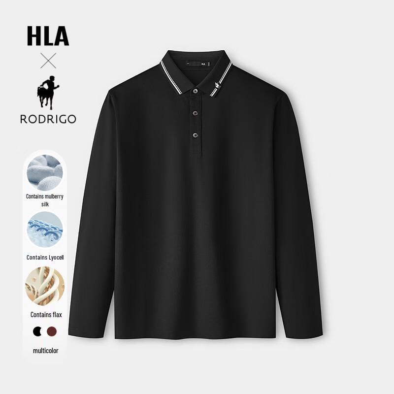 HLA Men s Roderick Long Sleeve Polo Shirt XL