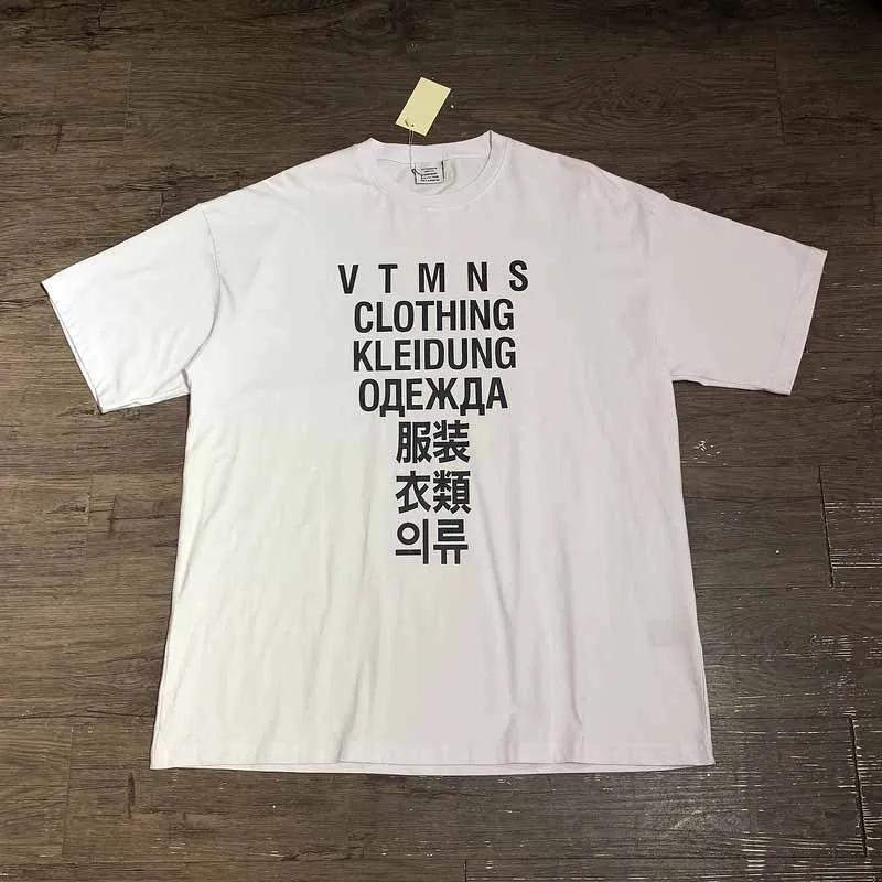 2025 Luxury Vt Logo Full Print Unisex T-shirt T-shirt Hip Hop Super Men Casual Cotton T-shirt Summer Fashion Short Sleeve