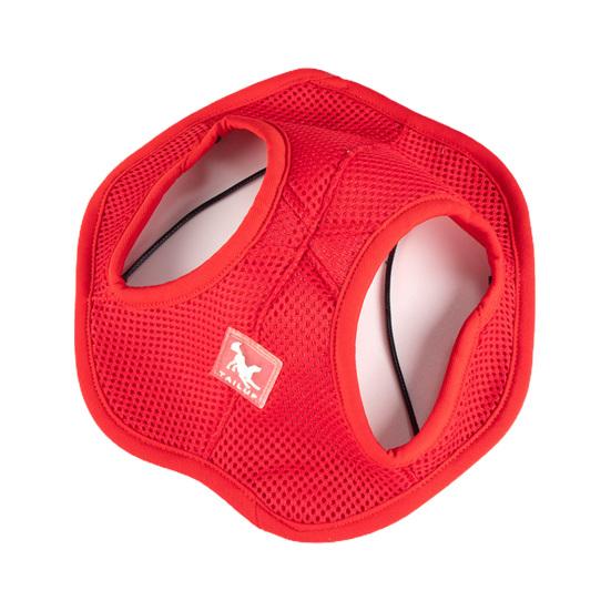 

Удобный мягкий дизайн с отверстиями для ушей для собак, сетчатые головные уборы, товары для домашних животных S красный