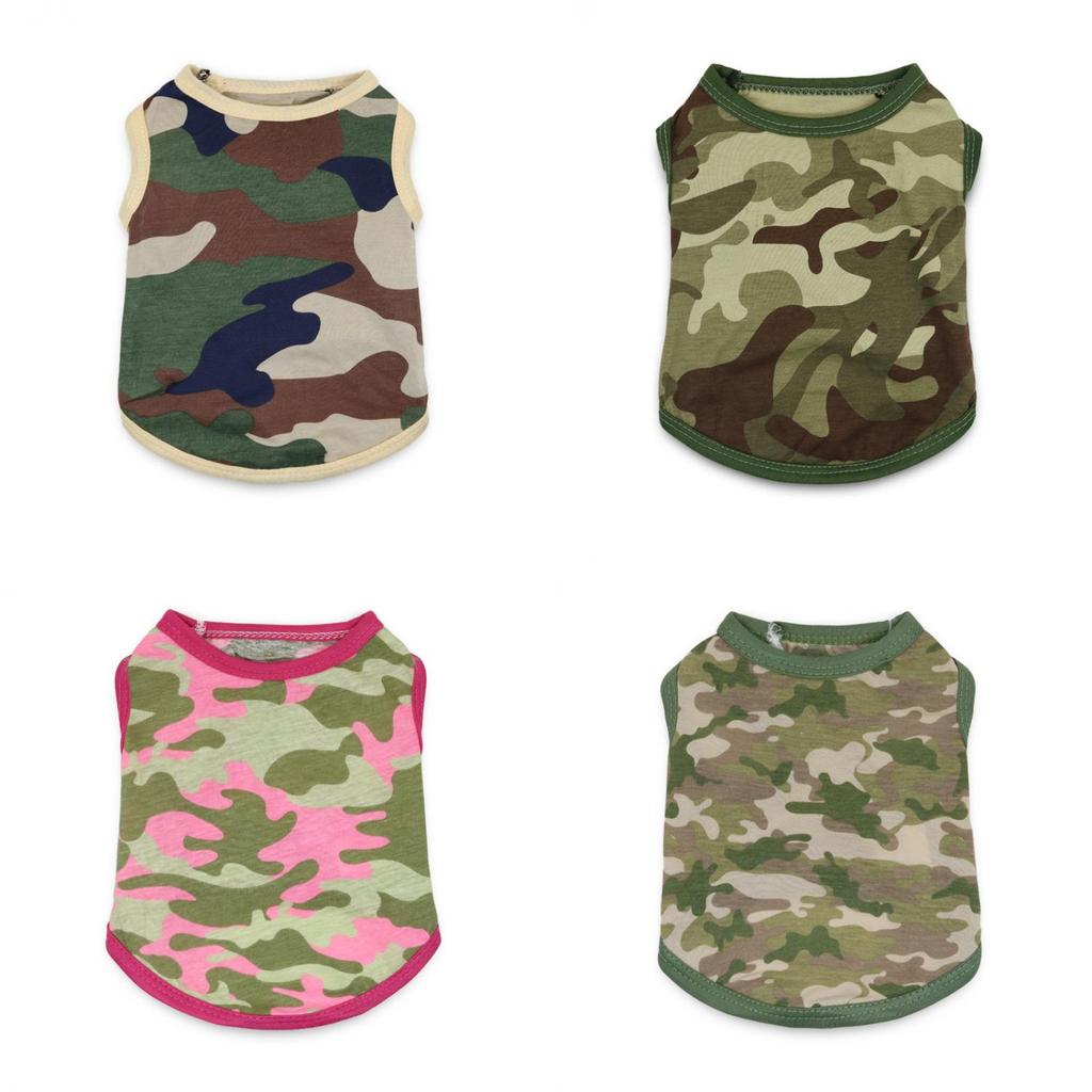 High-quality Drooling Dog Camo Pet Clothing In Cotton Material Available In Multiple Colors