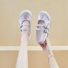 2025 summer new breathable women's shoes lightweight versatile casual shoes retro single shoes Mary Jane flat loafers
