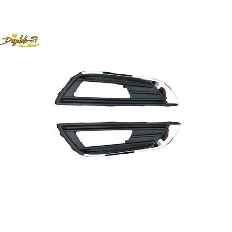 Chrome Front bumper Fog Light Lamp Cover Trim 2PCS For Ford Focus 2015-2018 New