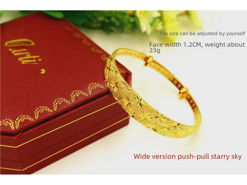 Bracelet étoile vietnamien en laiton doré et sable – Bijou de mariage durable et populaire