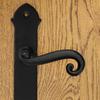 MALTA handle with plate for 90mm insert, BLACK