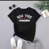 European and American Spot Printed Crew Neck T-shirt Spring and Summer Casual Short-sleeved Crew Neck Top Short-sleeved Women's T-shirt