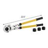 Pipe Crimping Pliers Hand Pressing Kit with 6 Pieces Tool PEX Presser ?16 - 32 mm for Composite Pipe Pex-Al-Pex Aluminum Composite Pipes