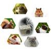 Foldable Woven Rabbit Cages Pets Hamster Guinea Pig Bunny Grass Chew Toy Mat House Bed Nests for Small Animal Rabbit Accessories
