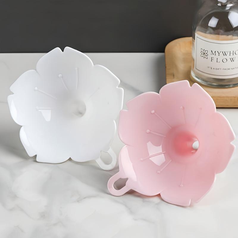 1 ks Sakura Kuchyňský trychtýř Odolný a snadno čistitelný plast, Vhodný na olivový olej a koření v domácí kuchyni Plastový trychtýř