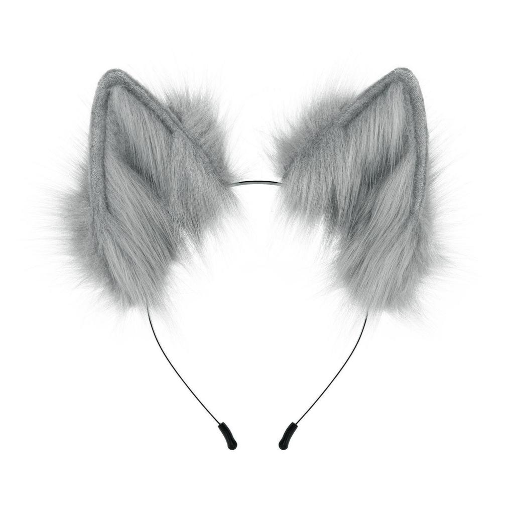 Faux Fur Wolf Ear Headband for Cosplay and Role-Playing